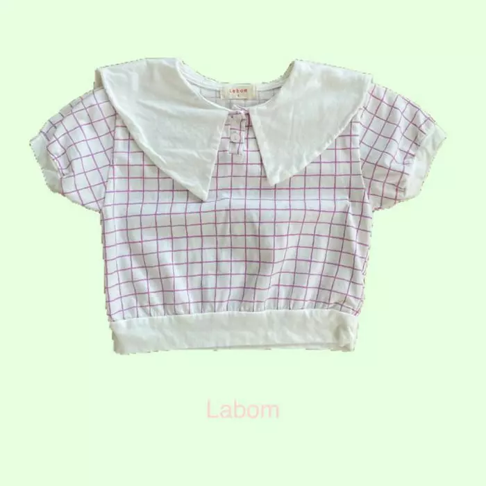 Labom - Korean Children Fashion - #discoveringself - Sailor Check Top Bottom Set - 5