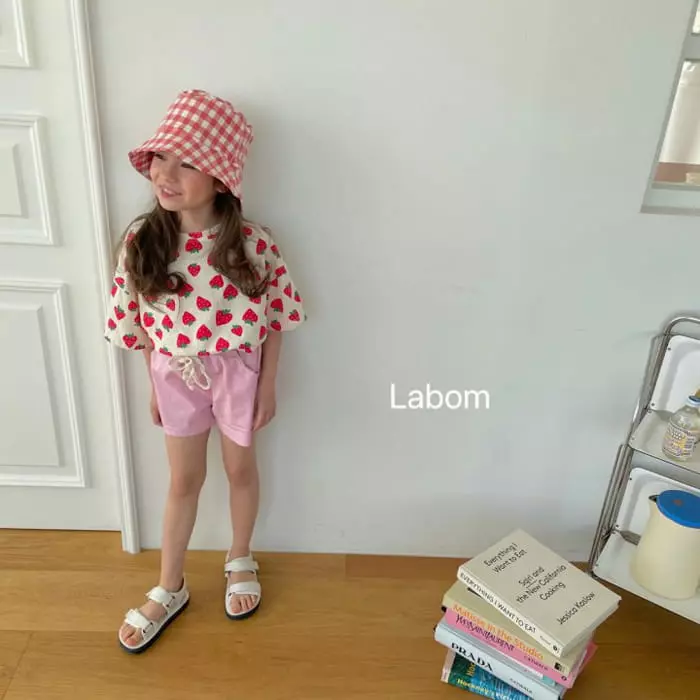 Labom - Korean Children Fashion - #fashionkids - Strawberry Sun Flower Tee - 5