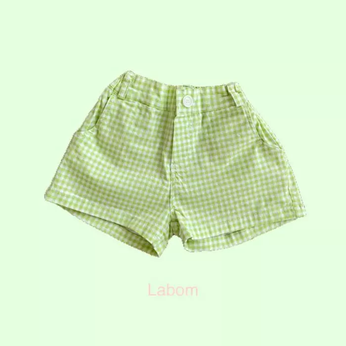 Labom - Korean Children Fashion - #kidsshorts - Apple Check Shorts - 2