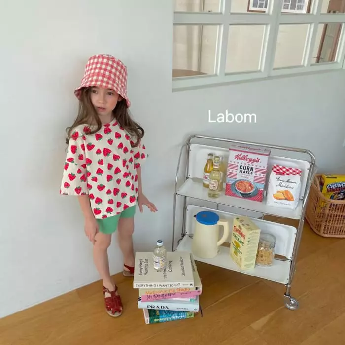 Labom - Korean Children Fashion - #kidzfashiontrend - Strawberry Sun Flower Tee - 8