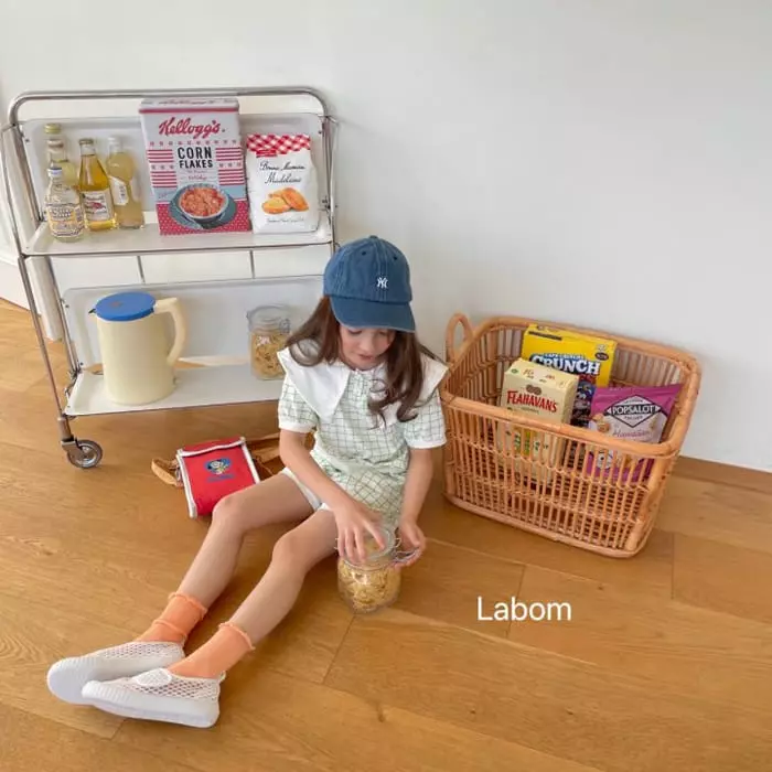 Labom - Korean Children Fashion - #kidzfashiontrend - Sailor Check Top Bottom Set - 9