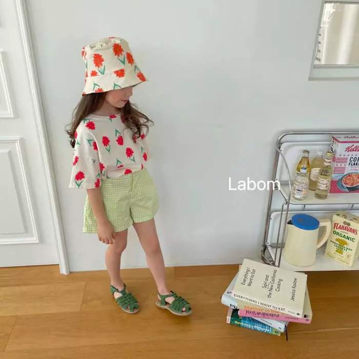 Labom - Korean Children Fashion - #prettylittlegirls - Apple Check Shorts - 9