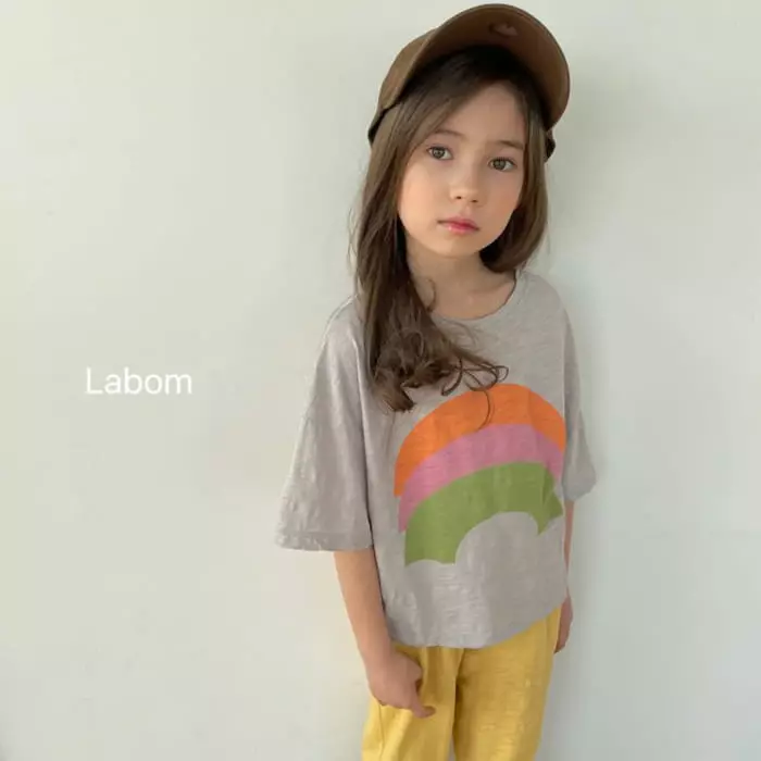 Labom - Korean Children Fashion - #stylishchildhood - Rainbow Tee - 5