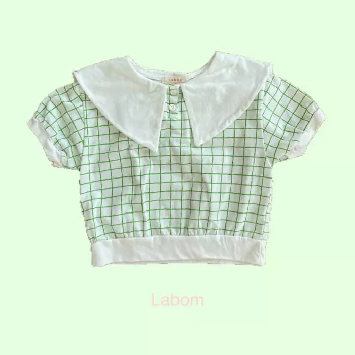Labom - Korean Children Fashion - #stylishchildhood - Sailor Check Top Bottom Set