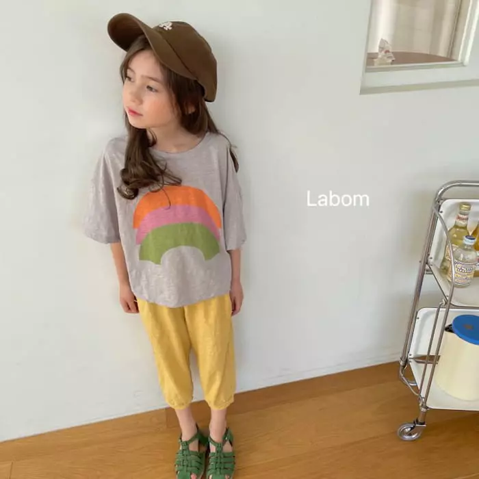 Labom - Korean Children Fashion - #todddlerfashion - Rainbow Tee - 3