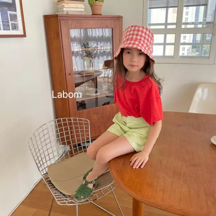 Labom - Korean Children Fashion - #toddlerclothing - Apple Check Shorts - 11