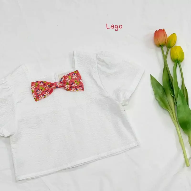 Lago - Korean Children Fashion - #childofig - Ribbon Blouse