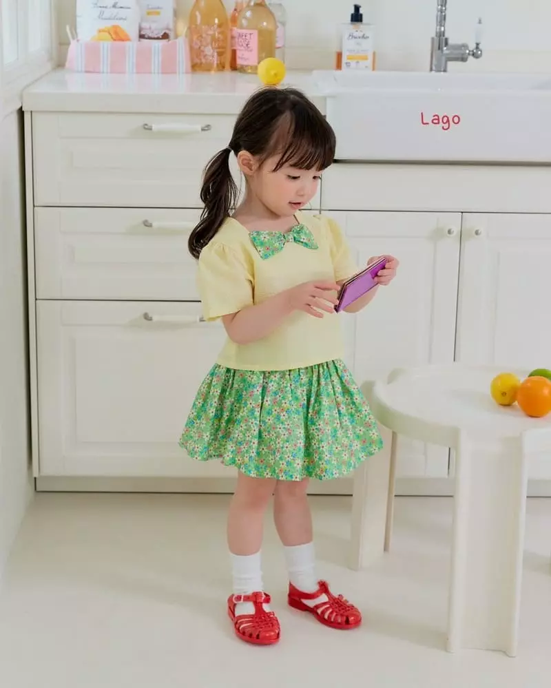 Lago - Korean Children Fashion - #childrensboutique - Ribbon Blouse - 3
