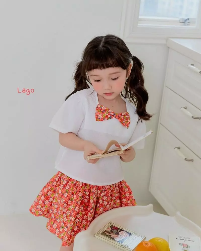 Lago - Korean Children Fashion - #childrensboutique - Ribbon Blouse - 4