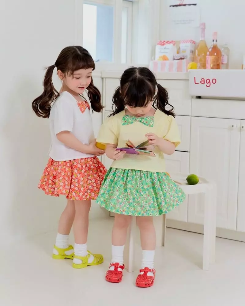 Lago - Korean Children Fashion - #kidsshorts - Ribbon Blouse - 7