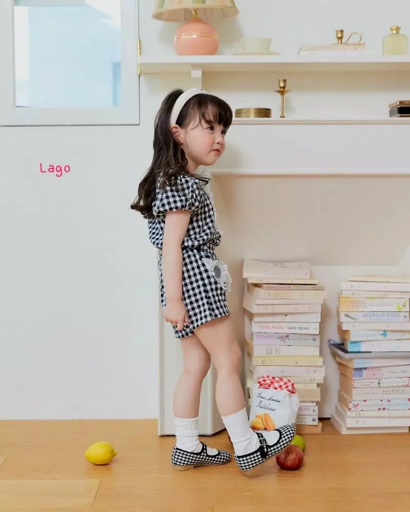 Lago - Korean Children Fashion - #kidsstore - Heart Top Bottom Set - 7