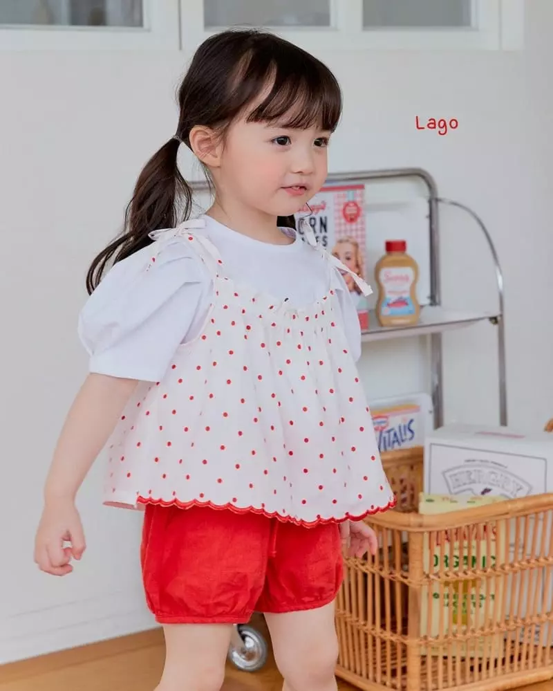 Lago - Korean Children Fashion - #littlefashionista - Dot Blouse