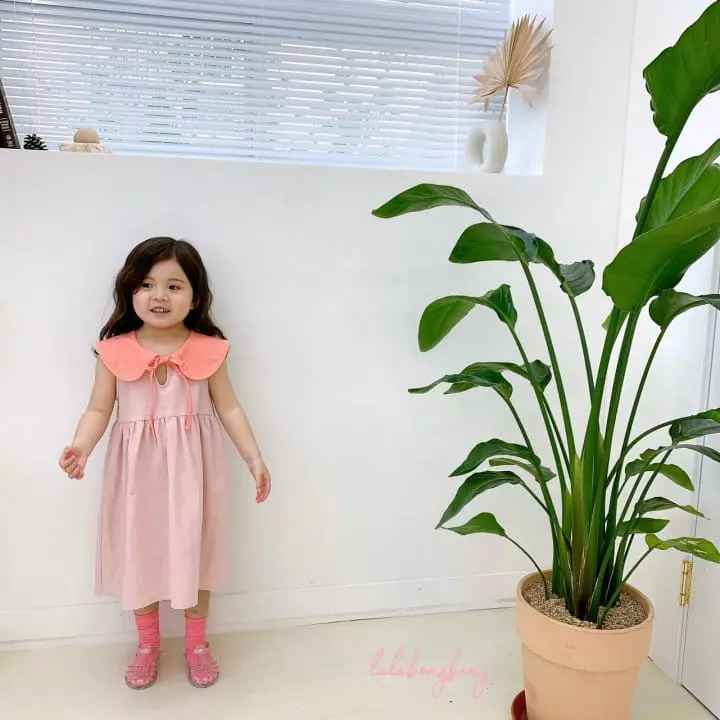 Lalabongbong - Korean Children Fashion - #Kfashion4kids - Collar String One-piece - 12