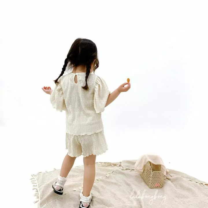 Lalabongbong - Korean Children Fashion - #kidsshorts - Sopia Top Bottom Set - 10