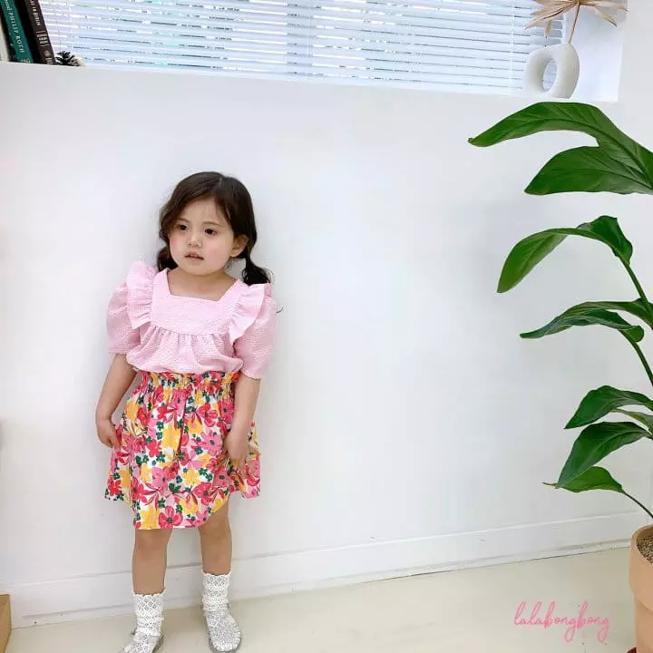 Lalabongbong - Korean Children Fashion - #kidsstore - Flower Skirt - 5