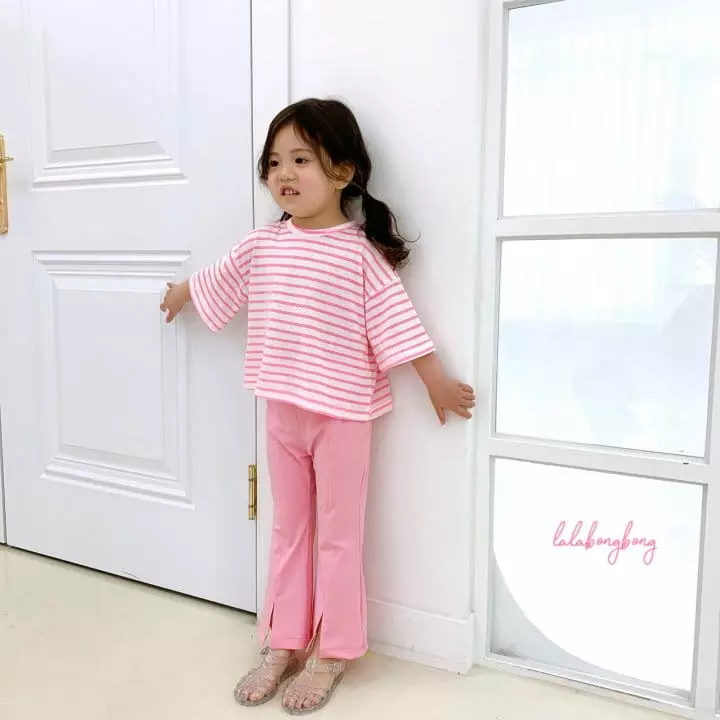 Lalabongbong - Korean Children Fashion - #kidzfashiontrend - Suome Stripes Tee - 2