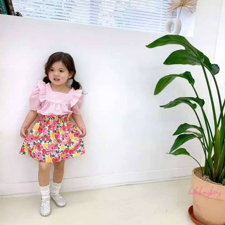 Lalabongbong - Korean Children Fashion - #littlefashionista - Flower Skirt - 8