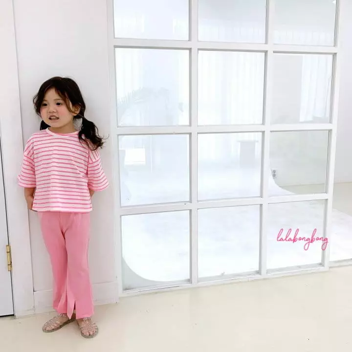 Lalabongbong - Korean Children Fashion - #Kfashion4kids - Suome Stripes Tee - 4