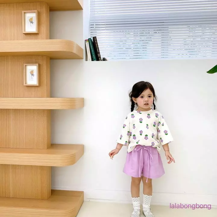Lalabongbong - Korean Children Fashion - #magicofchildhood - Kid Flower Top Bottom Set - 2