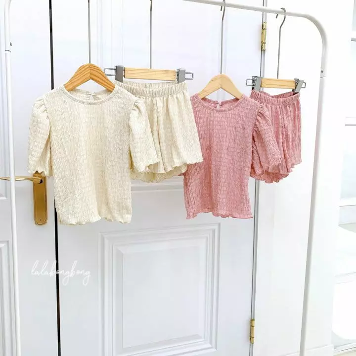 Lalabongbong - Korean Children Fashion - #prettylittlegirls - Sopia Top Bottom Set