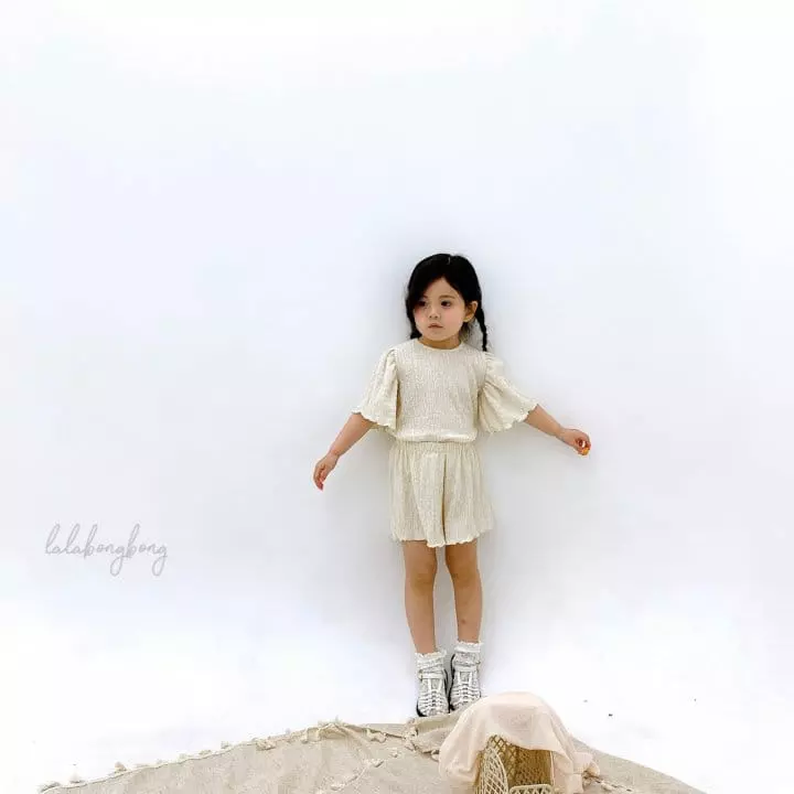Lalabongbong - Korean Children Fashion - #toddlerclothing - Sopia Top Bottom Set - 4