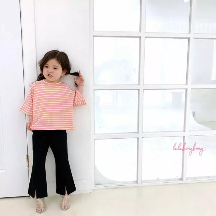 Lalabongbong - Korean Children Fashion - #todddlerfashion - Suome Stripes Tee - 8