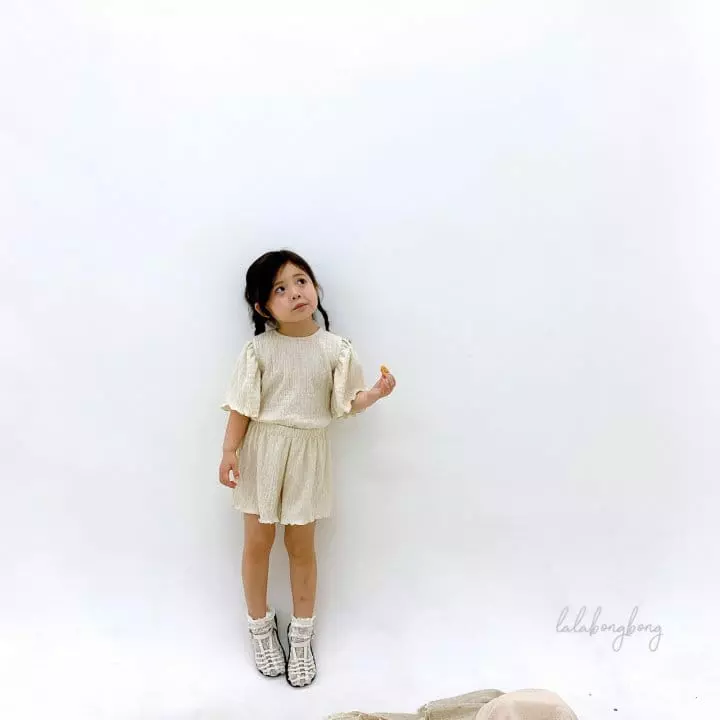 Lalabongbong - Korean Children Fashion - #todddlerfashion - Sopia Top Bottom Set - 2