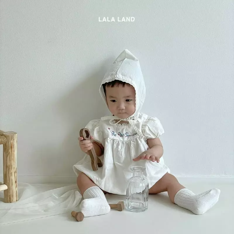 Lalaland - Korean Baby Fashion - #babyboutique - Bebe Puff Bodysuit with Bonnet - 11