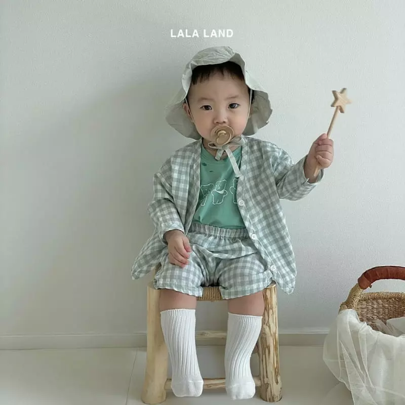 Lalaland - Korean Baby Fashion - #babyboutique - Bebe Bear Cardigan Top Bottom Set - 8
