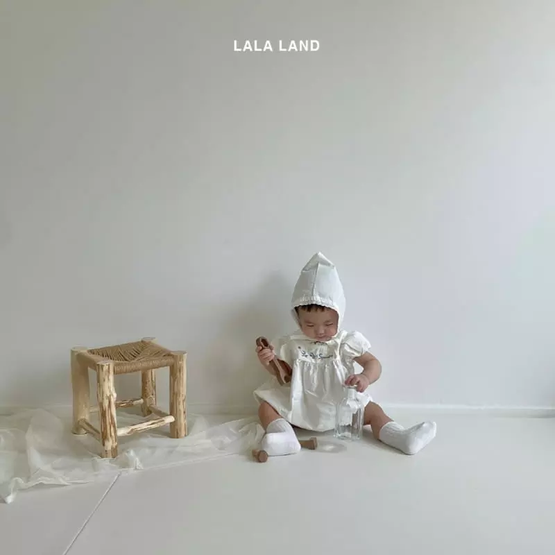 Lalaland - Korean Baby Fashion - #babyboutiqueclothing - Bebe Puff Bodysuit with Bonnet - 12