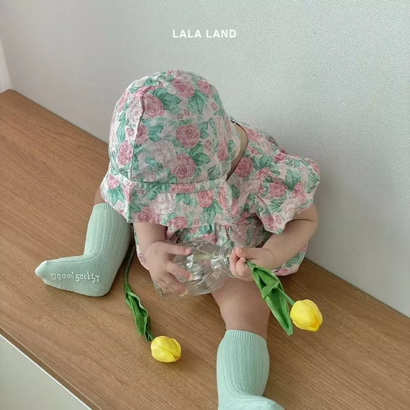 Lalaland - Korean Baby Fashion - #babyboutiqueclothing - Bebe Rose Bodysuit with Bonnet - 11