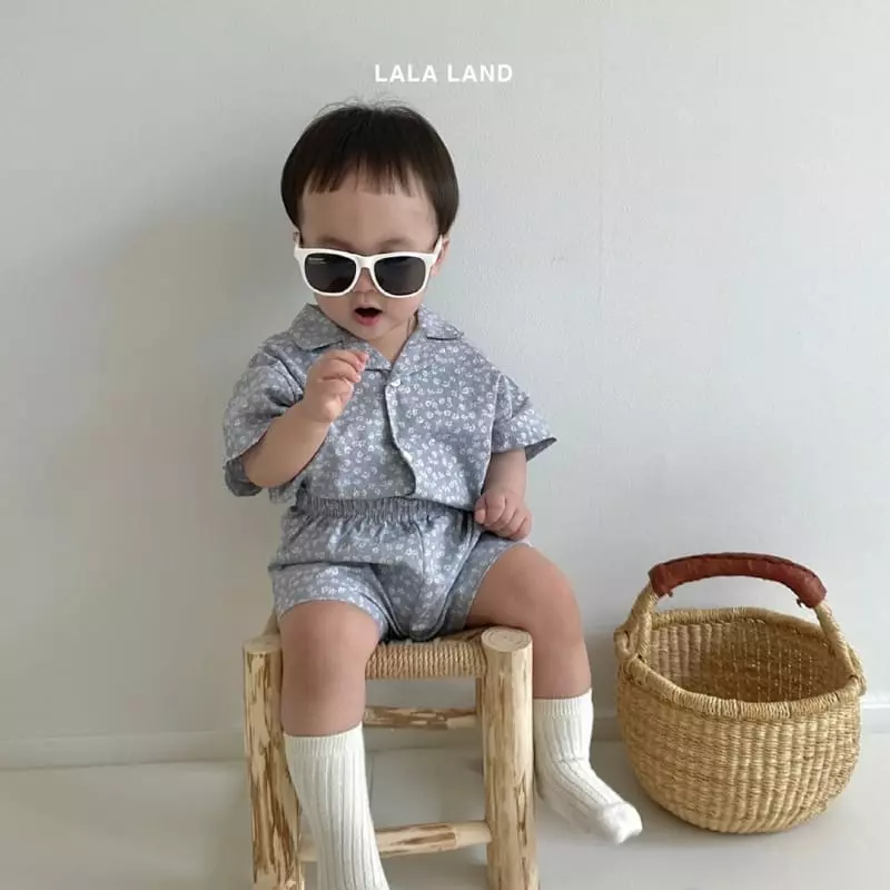 Lalaland - Korean Baby Fashion - #babyclothing - Bebe Andy Top Bottom Set - 11