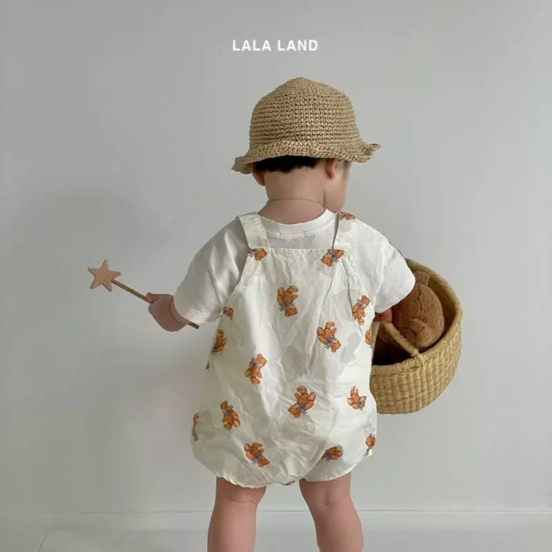 Lalaland - Korean Baby Fashion - #babyfashion - Bebe Heart Bear Bodysuit - 2