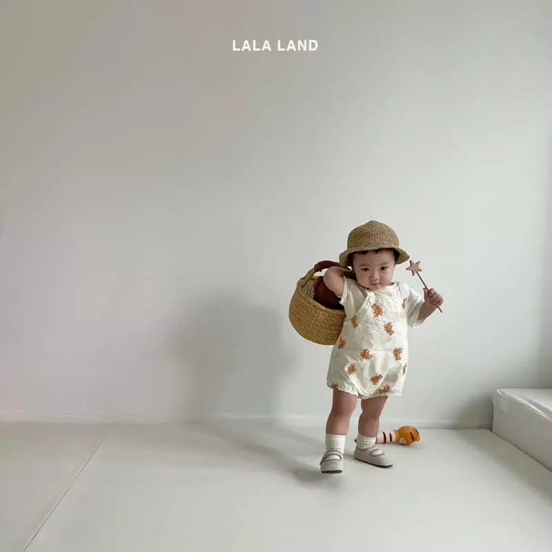 Lalaland - Korean Baby Fashion - #babyfever - Bebe Heart Bear Bodysuit - 3