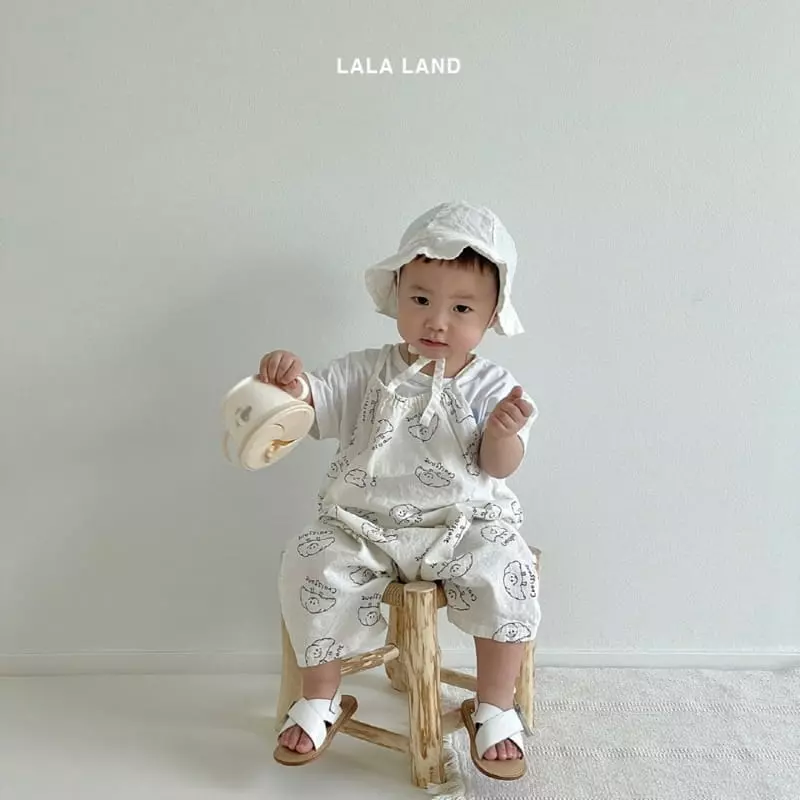Lalaland - Korean Baby Fashion - #babygirlfashion - Bebe String Overalls - 3