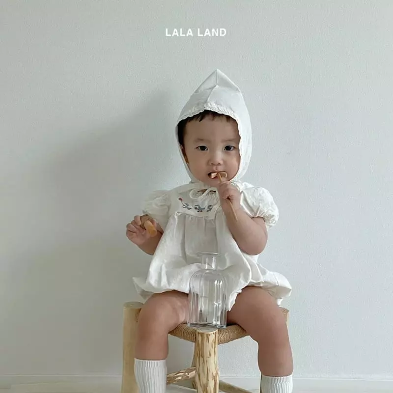 Lalaland - Korean Baby Fashion - #babygirlfashion - Bebe Puff Bodysuit with Bonnet