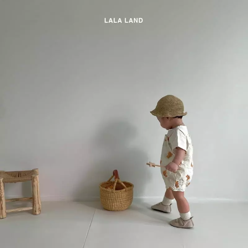 Lalaland - Korean Baby Fashion - #babylifestyle - Bebe Heart Bear Bodysuit - 5