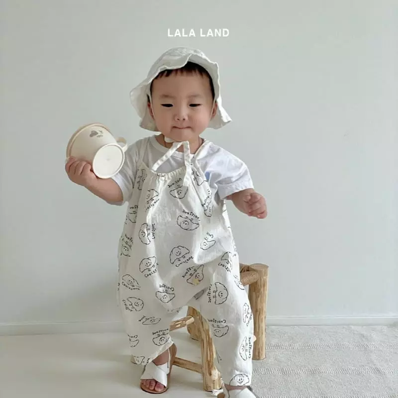 Lalaland - Korean Baby Fashion - #babygirlfashion - Bebe String Overalls - 4