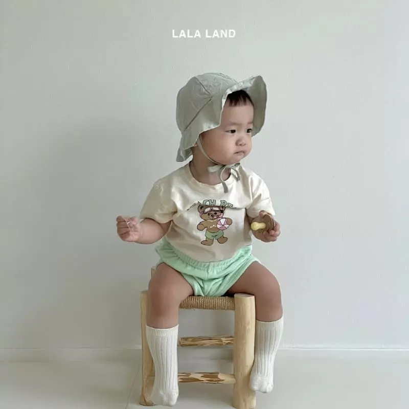 Lalaland - Korean Baby Fashion - #babyoninstagram - Bebe Terry Pants - 3