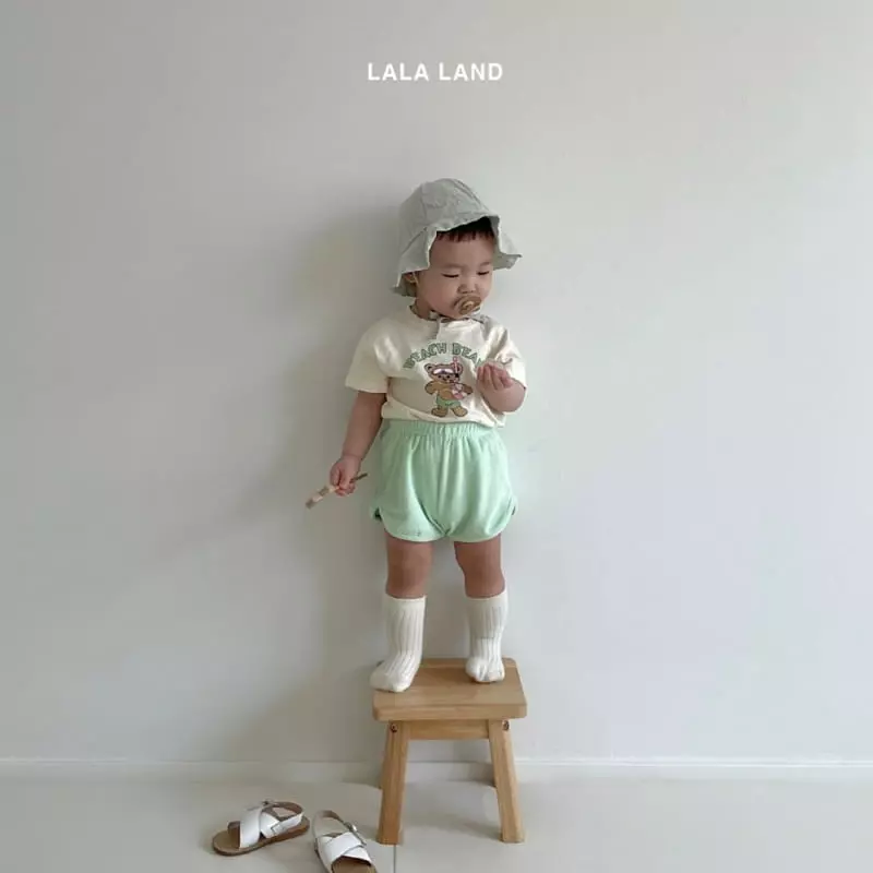 Lalaland - Korean Baby Fashion - #babyoninstagram - Bebe Terry Pants - 4