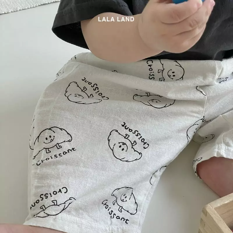 Lalaland - Korean Baby Fashion - #babyootd - Bebe Croissant Pants - 2