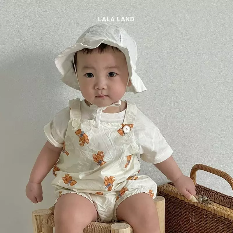 Lalaland - Korean Baby Fashion - #babyootd - Bebe Heart Bear Bodysuit - 7