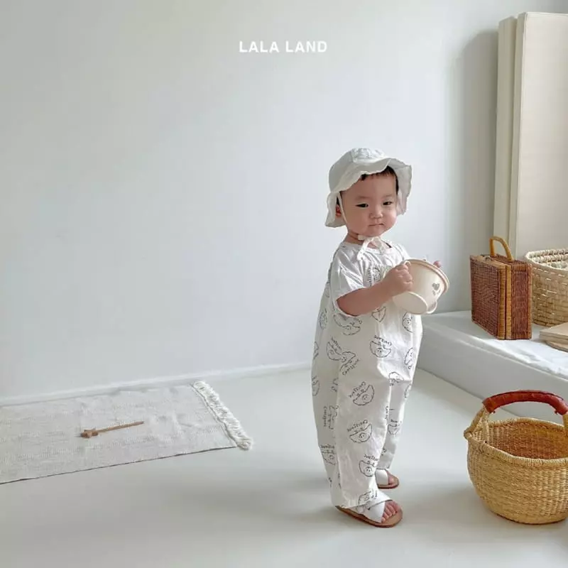 Lalaland - Korean Baby Fashion - #babyootd - Bebe String Overalls - 6