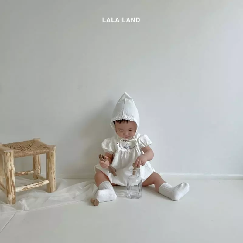 Lalaland - Korean Baby Fashion - #babyoninstagram - Bebe Puff Bodysuit with Bonnet - 4