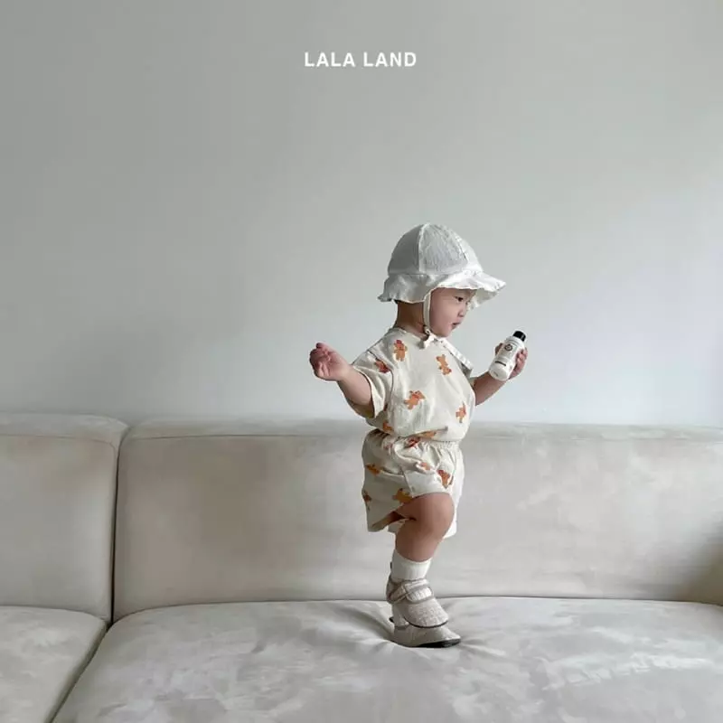 Lalaland - Korean Baby Fashion - #babywear - Bebe Pooh Top Bottom Set - 8