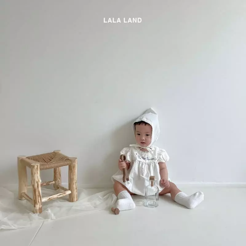 Lalaland - Korean Baby Fashion - #babywear - Bebe Puff Bodysuit with Bonnet - 7