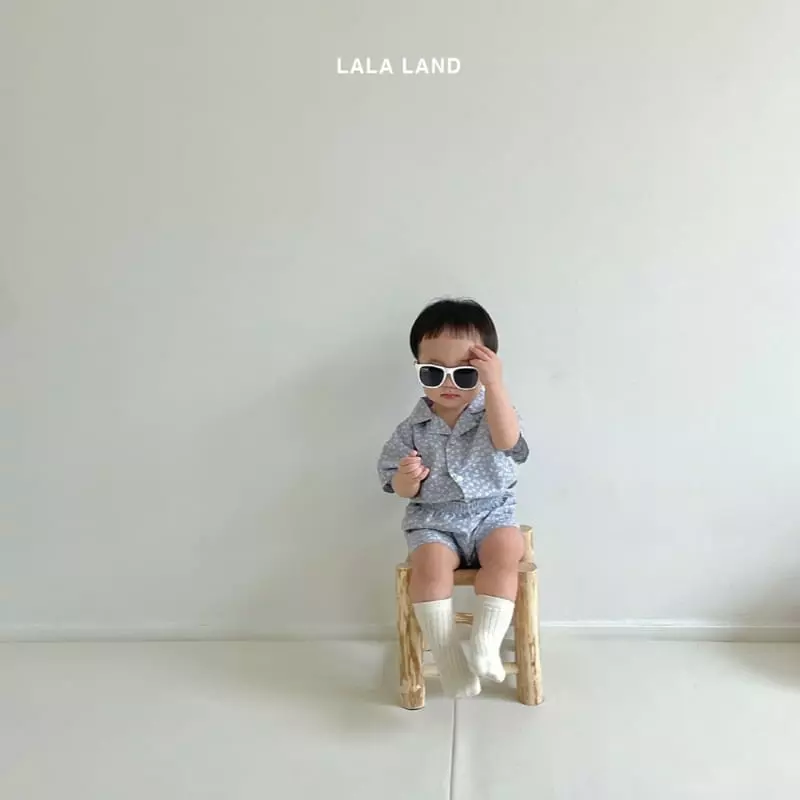 Lalaland - Korean Baby Fashion - #onlinebabyboutique - Bebe Andy Top Bottom Set - 6