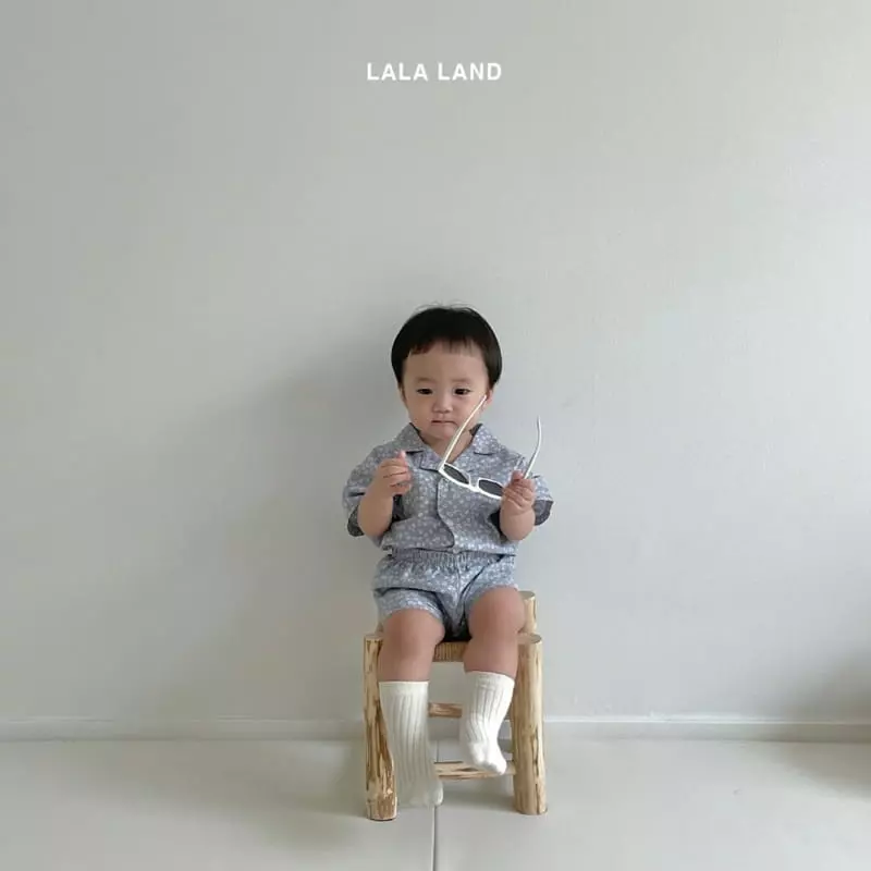 Lalaland - Korean Baby Fashion - #smilingbaby - Bebe Andy Top Bottom Set - 8