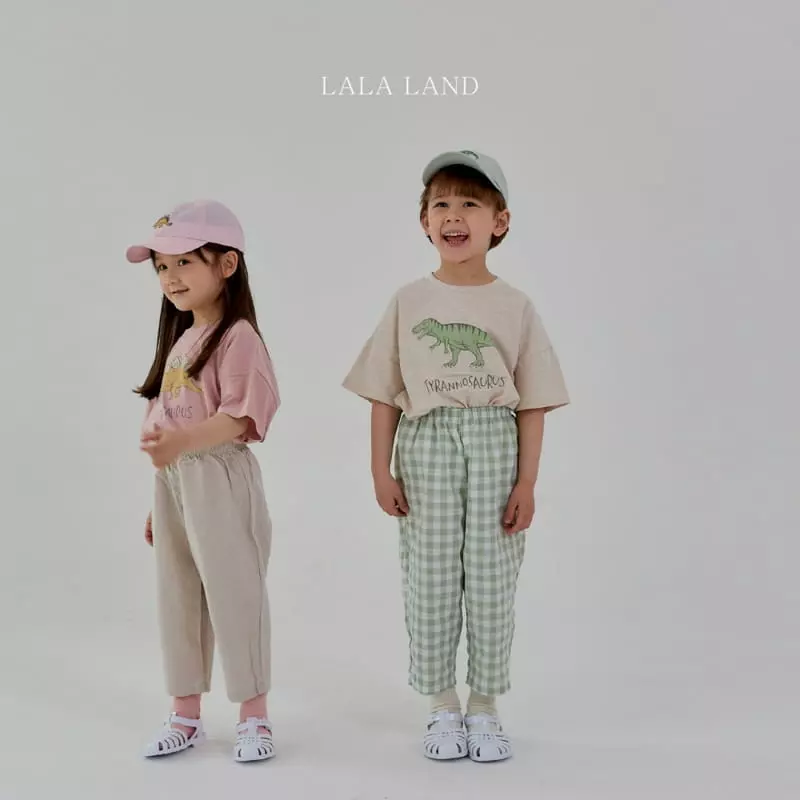 Lalaland - Korean Children Fashion - #kidzfashiontrend - Check Mombbe Pants - 4