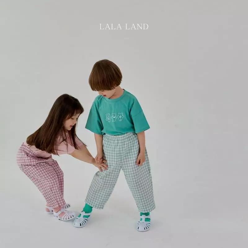 Lalaland - Korean Children Fashion - #childofig - Bear Three Cardigan Pants Tee Set - 8